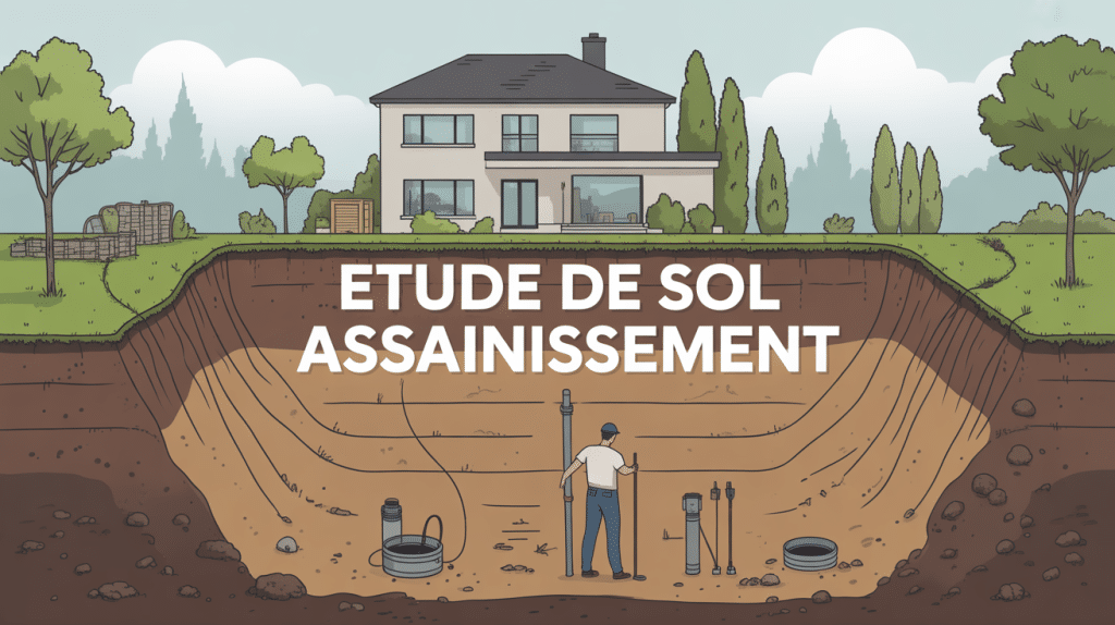 illustration technique etude de sol assainissement