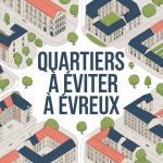 Plan stylisé Évreux quartier à éviter centre ville