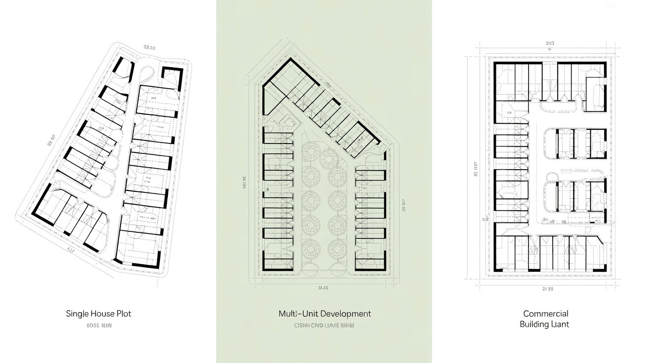 exemple de plan masse maisons lotissement commerce