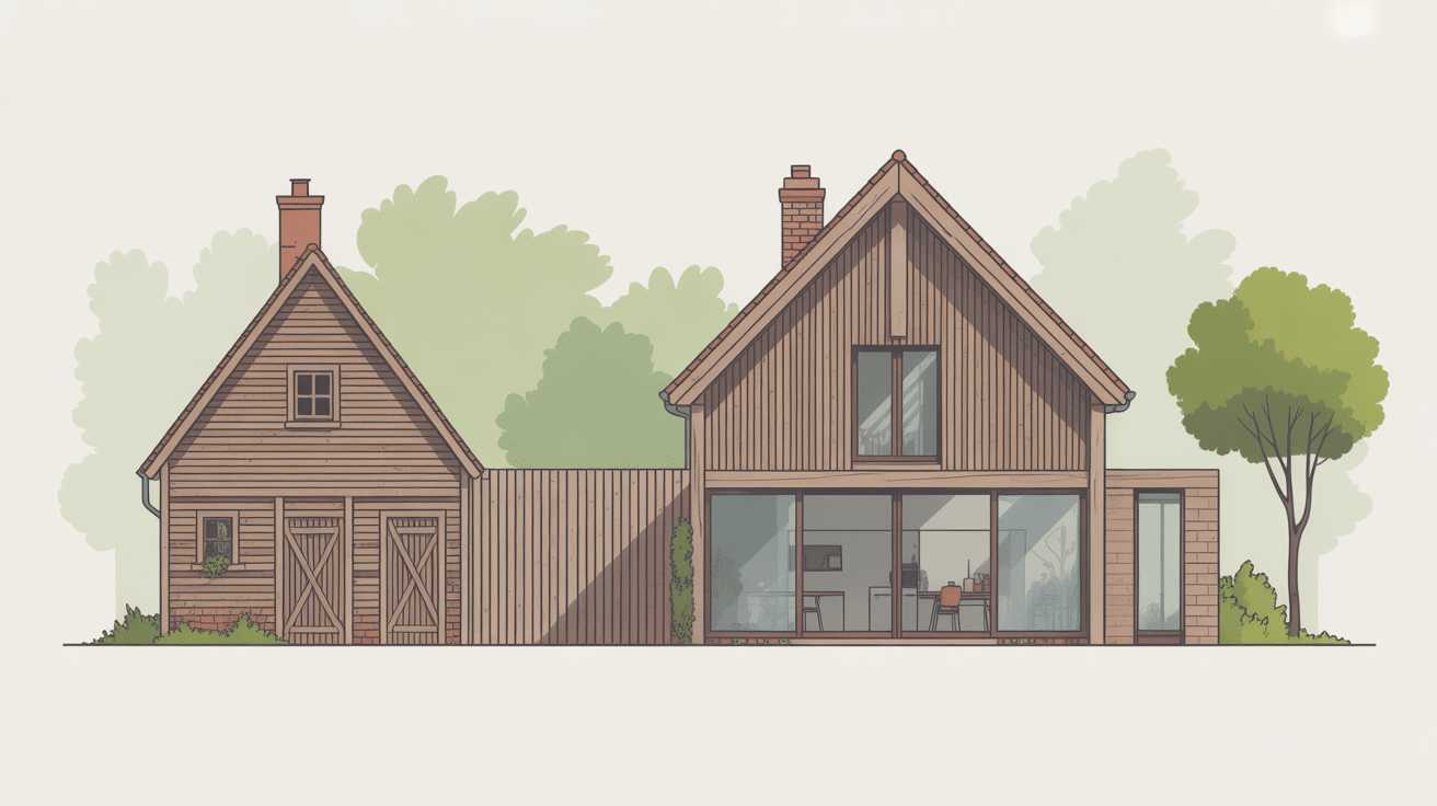 Transformation grange en barn moderne architecture