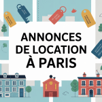 Loc annonces Paris illustration carte et clés