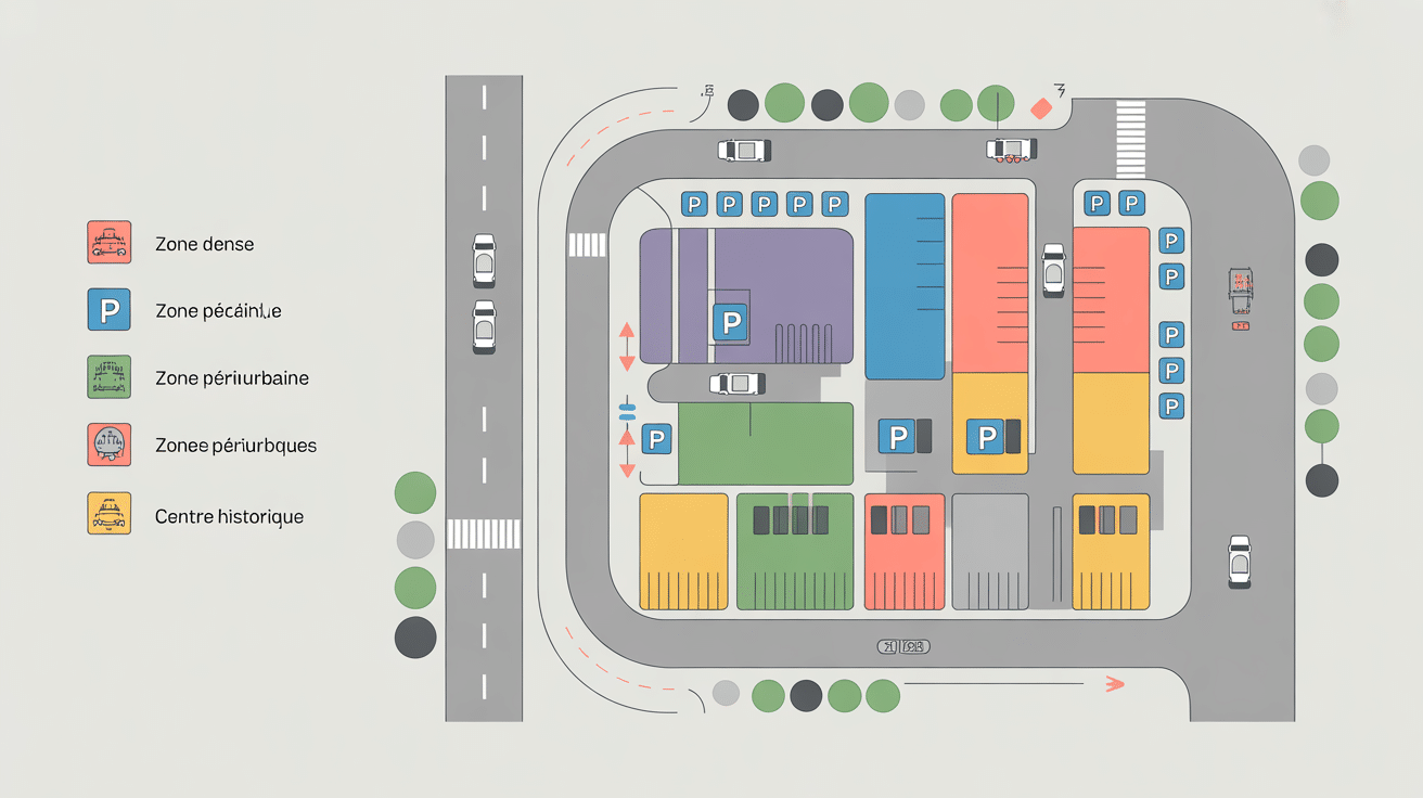 Schéma urbanisme loi place de parking par appartement différentes zones