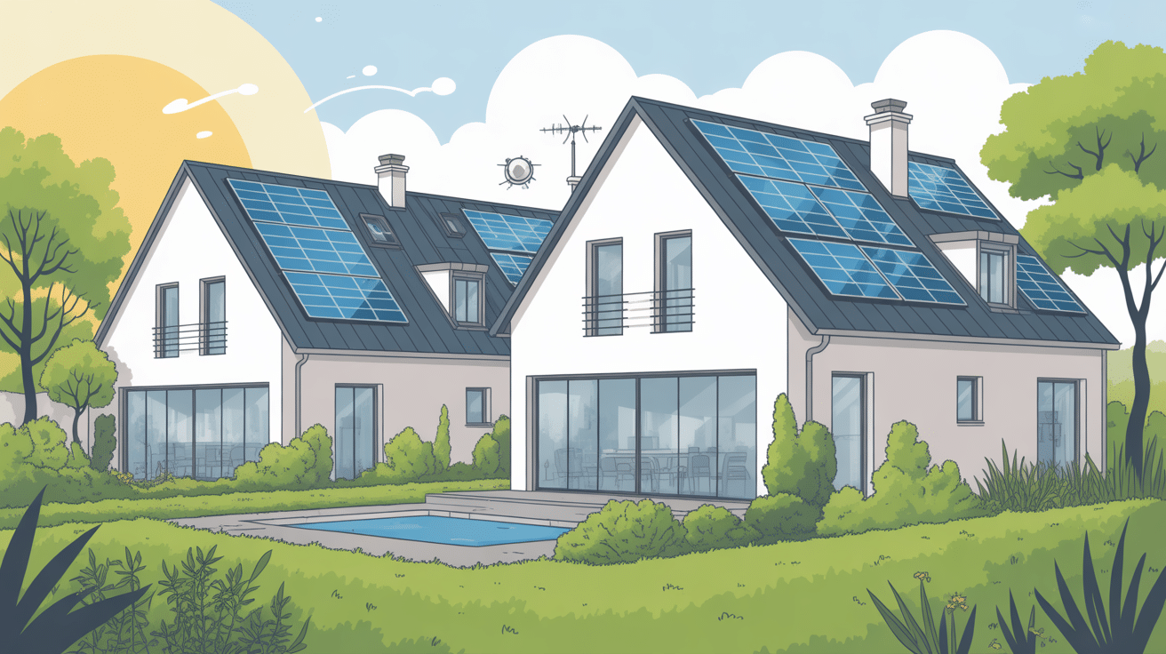 maison au cameroun architecture moderne panneaux solaires