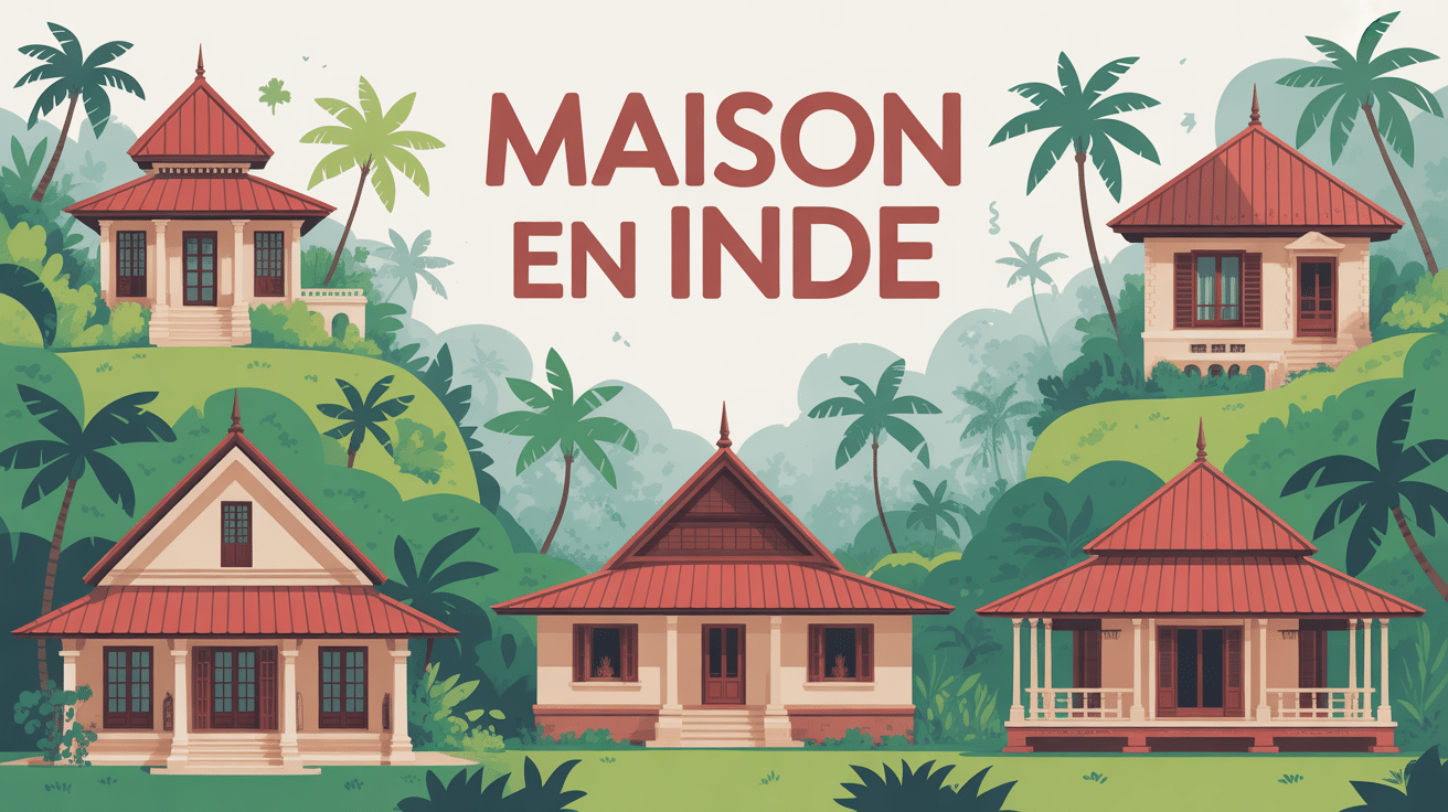 Maison Inde styles traditionnels modernes paysage tropical