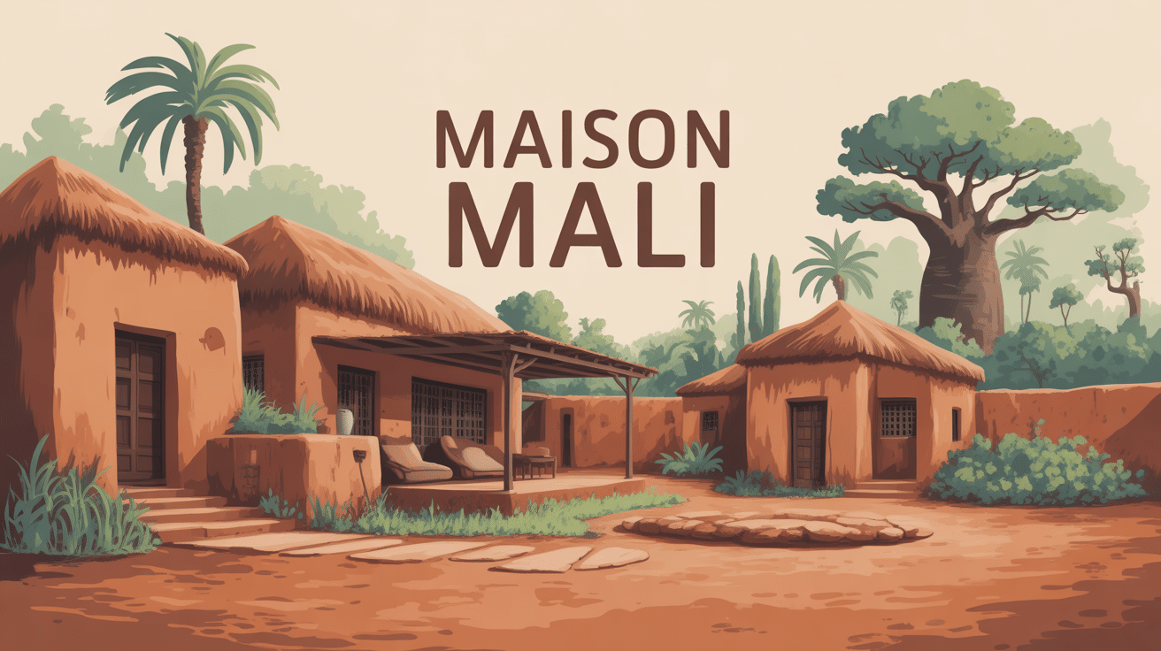 maison mali architecture traditionnelle murs épais toits plats