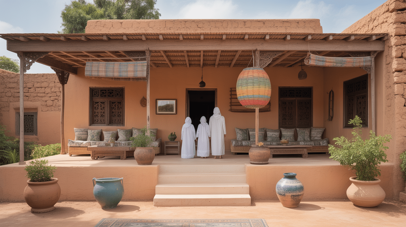 maison mali maison traditionnelle cour intérieure