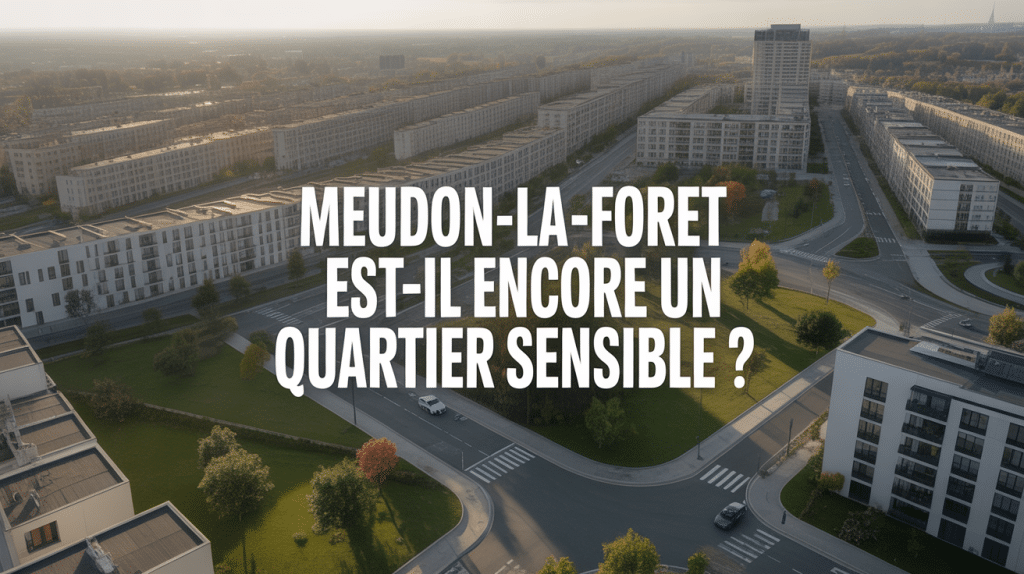 vue aérienne quartier meudon la forêt quartier sensible rénové
