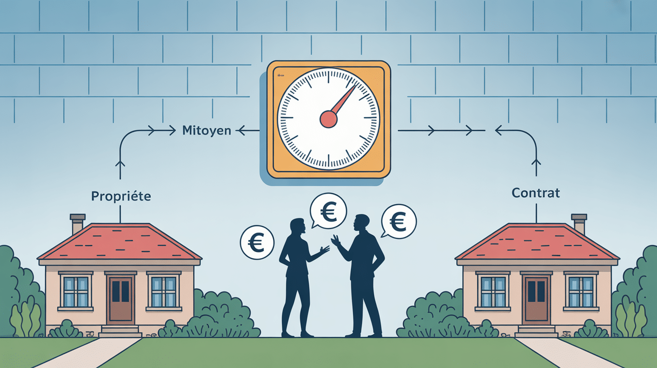 montant indemnité tour d'échelle schéma voisins compensation