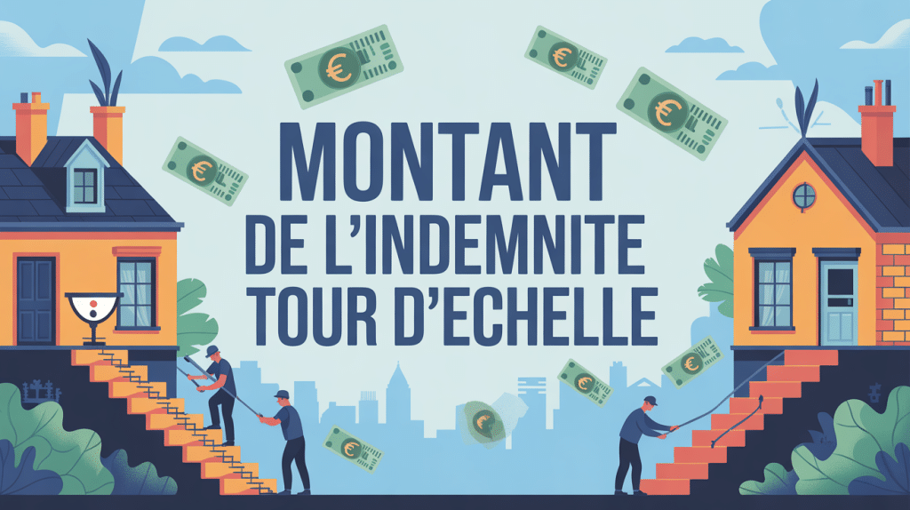 montant indemnité tour d'échelle visuel deux maisons ouvriers euros