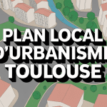 vue aérienne du plan local d'urbanisme toulouse