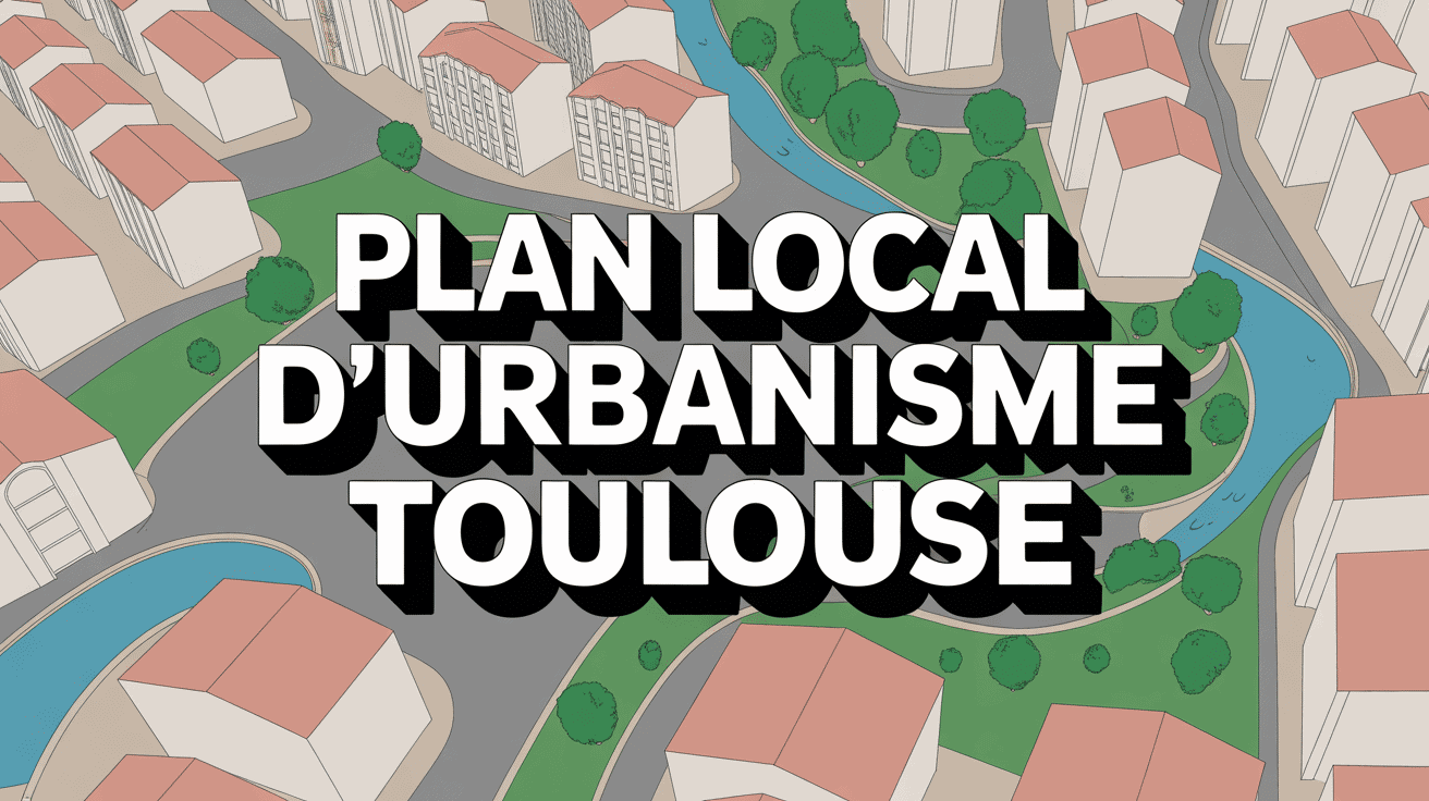 vue aérienne du plan local d'urbanisme toulouse
