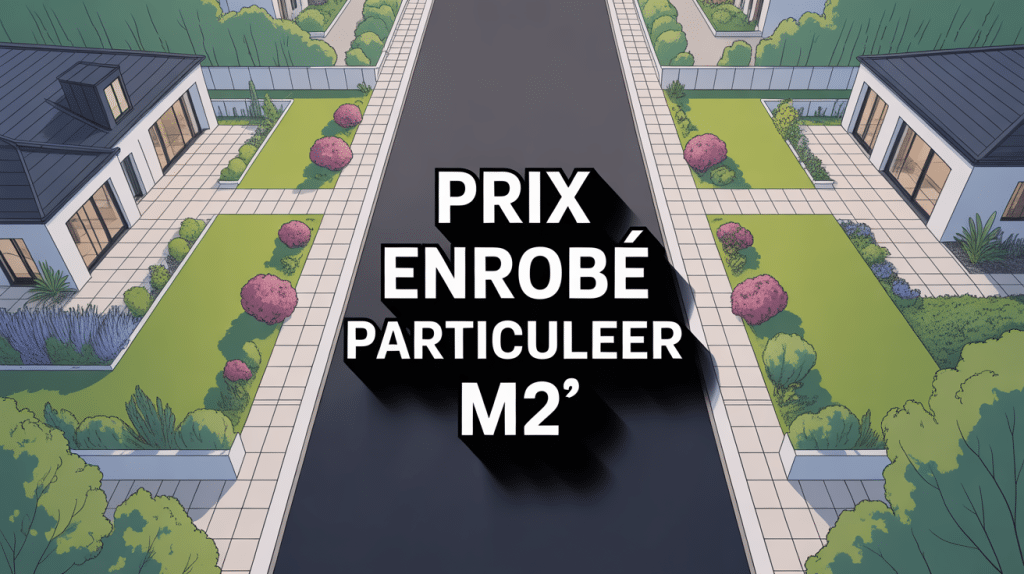 vue aérienne allée enrobé noir prix m2 enrobé particulier