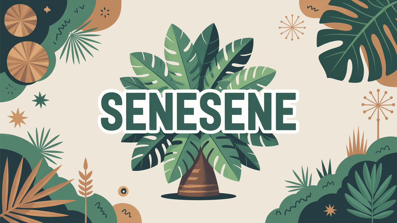 Illustration de senesene plante tropicale usages et origines