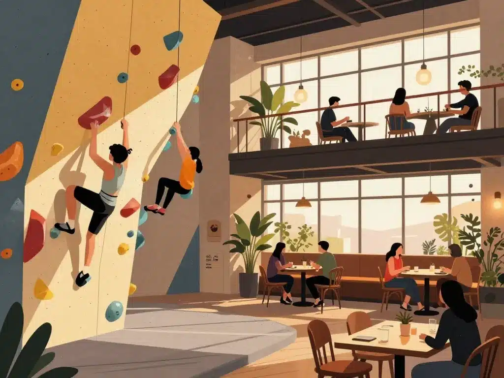 Illustration du blocpark et restaurant arkose pantin