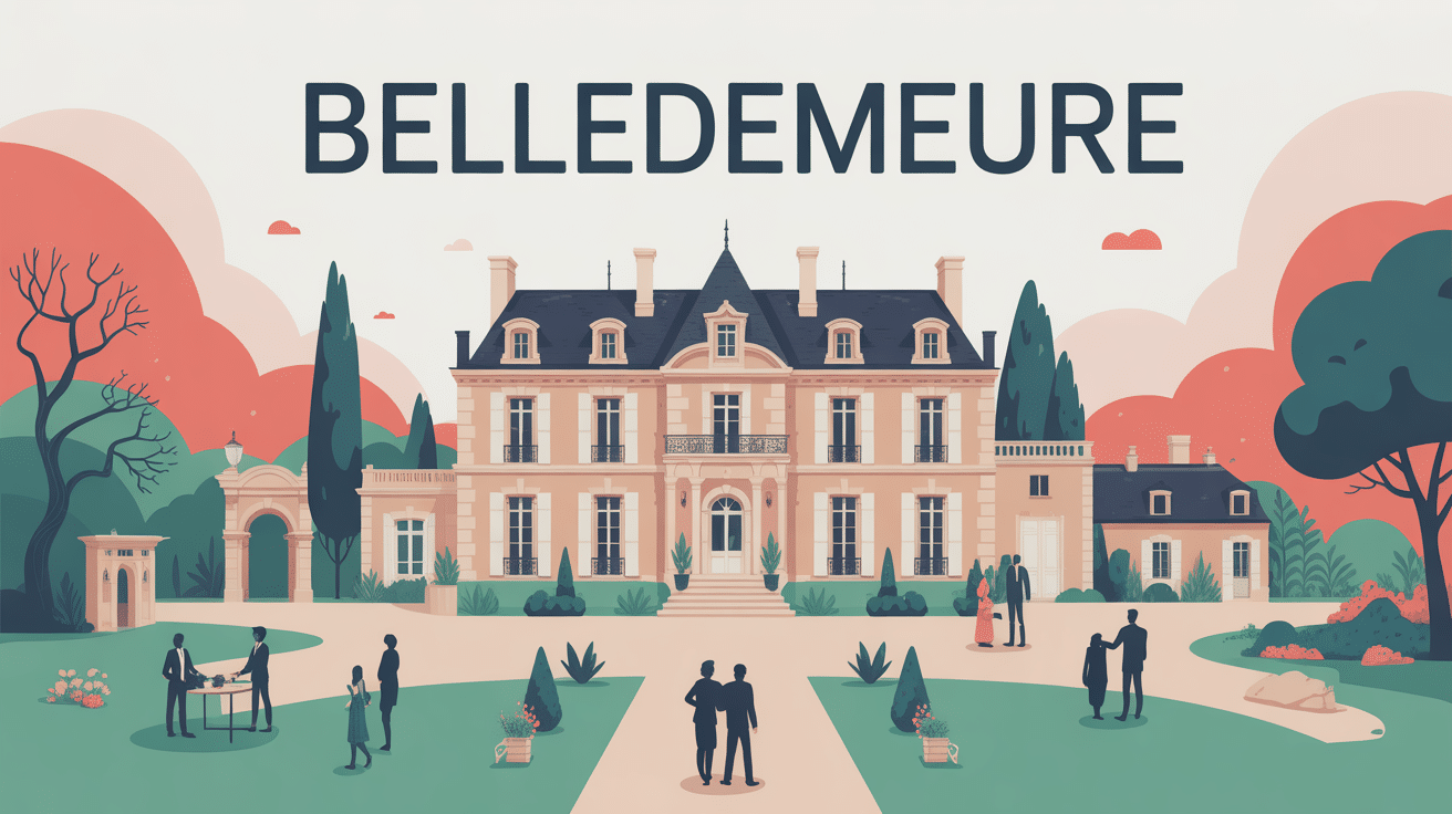 illustration belledemeure marché immobilier prestige
