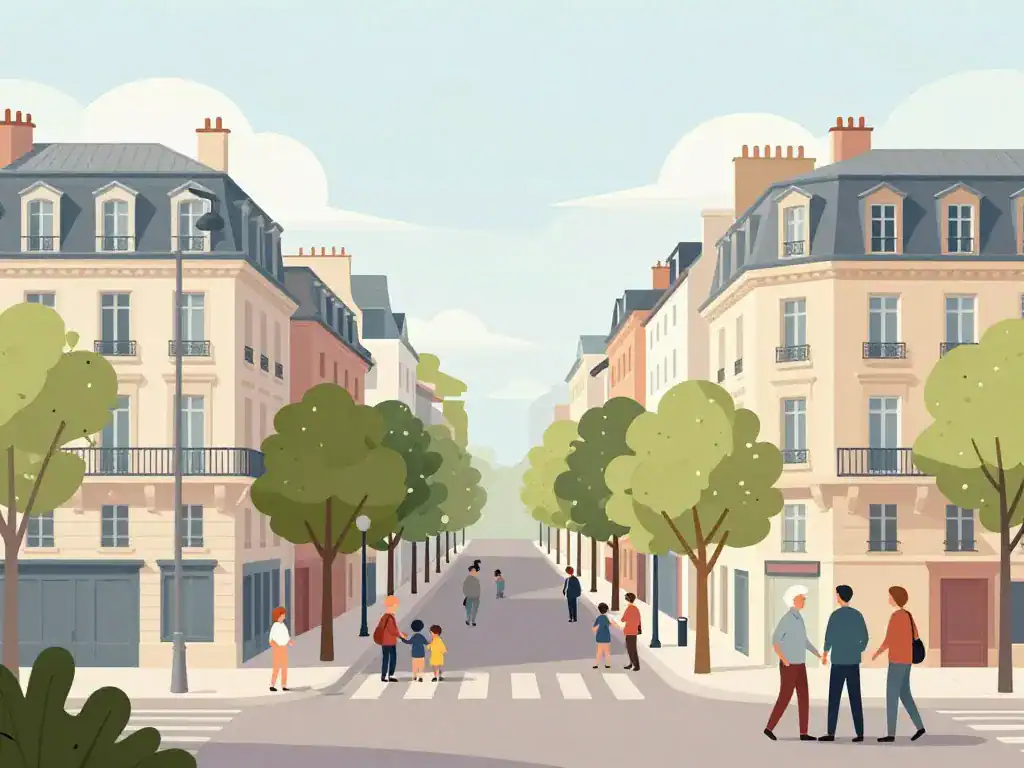 Paysage urbain cinq avenues Marseille haussmannien