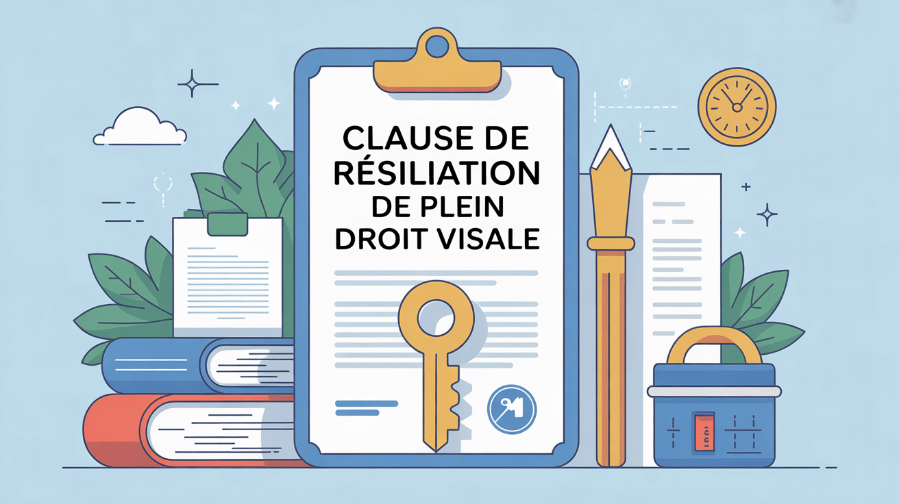 clause de résiliation de plein droit visale illustration sécurité contrat