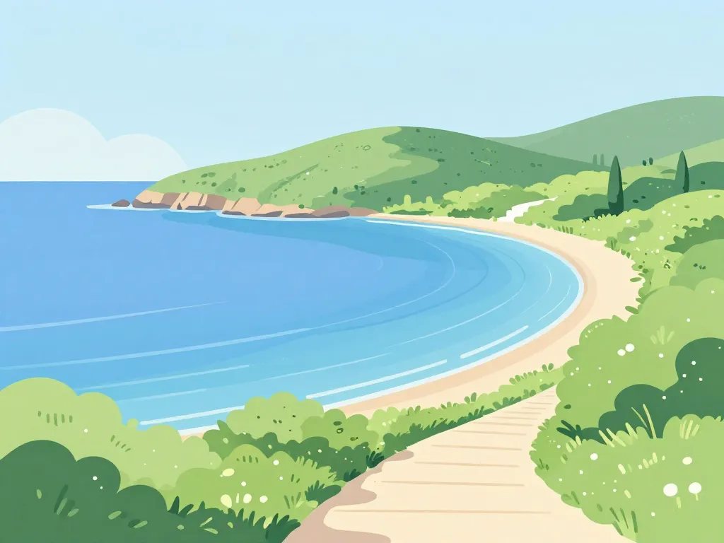 Paysage tranquille Isolella Corse