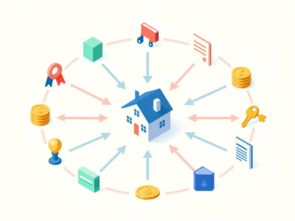 Fin des APL pour les propriétaires, alternatives et aides financières représentées autour d’une maison