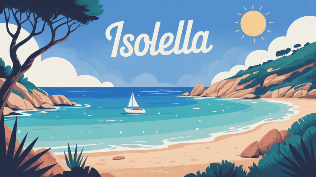 Vue générale Isolella presqu'île Corse du Sud