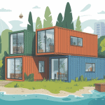 maison conteneurs prix illustration générale habitation moderne