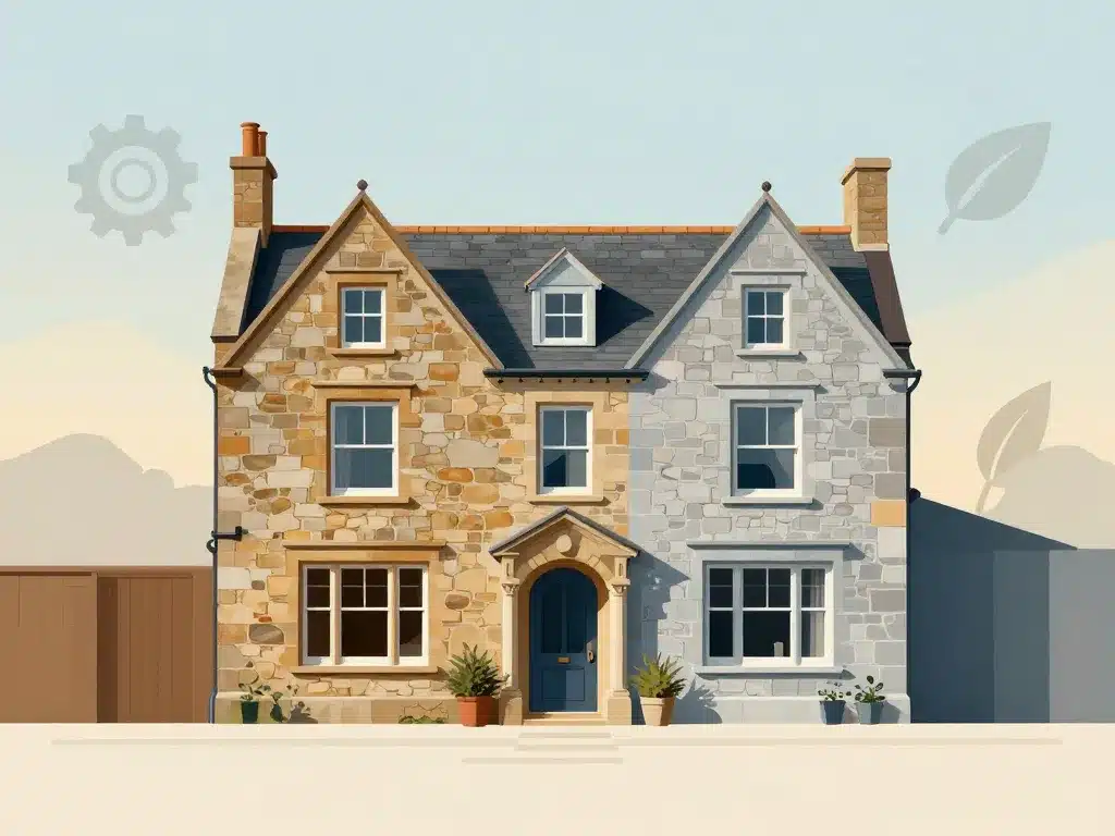 maison en meulière rénovation moderne et ancien