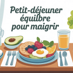 7 petit-déjeuner équilibré pour maigrir illustration aliments variés matin