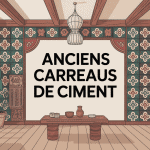 Ambiance chaleureuse avec anciens carreaux de ciment valorisés
