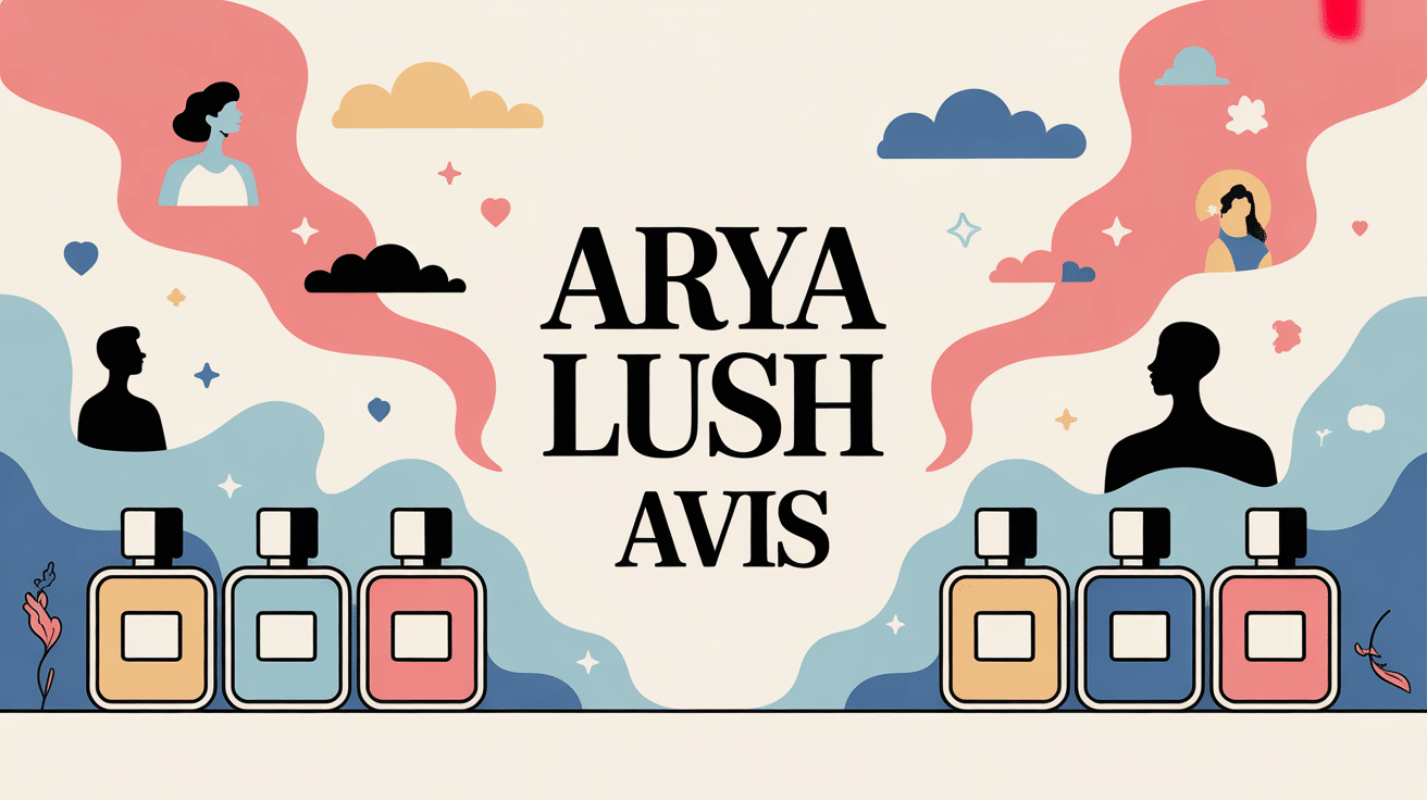 Arya Lush avis flacons de parfum et avis clients visuels