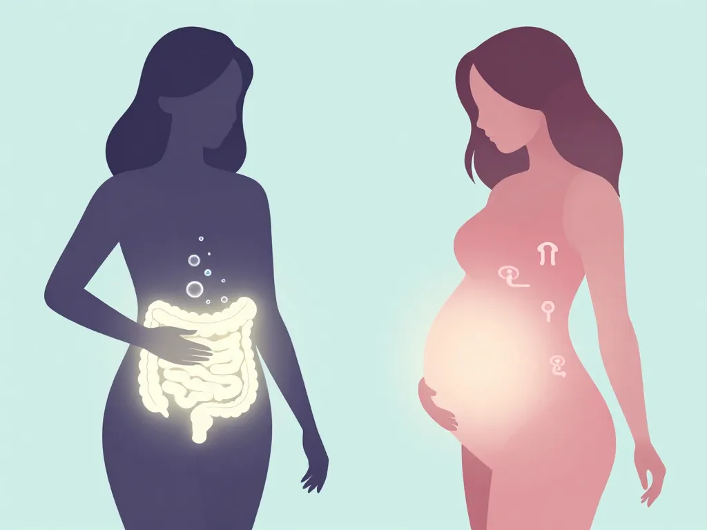 Différence physique ballonnement ou grossesse illustration