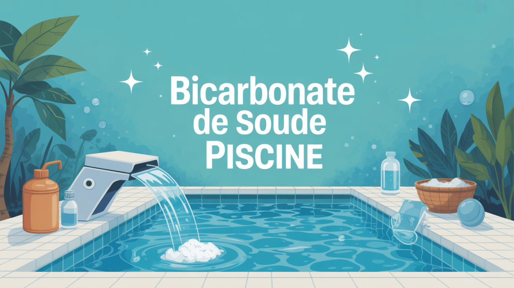 Illustration traitement bicarbonate de soude piscine