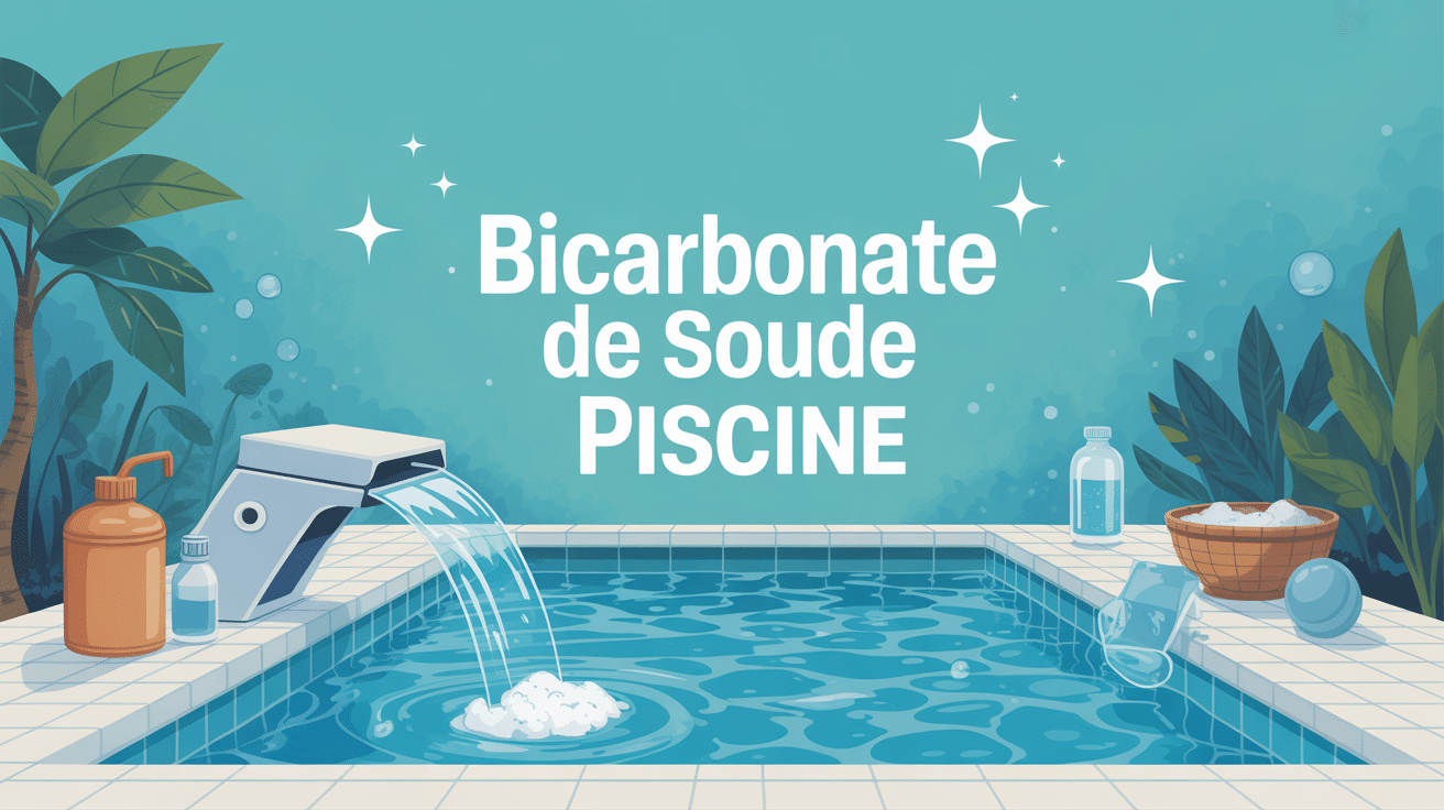 Illustration traitement bicarbonate de soude piscine