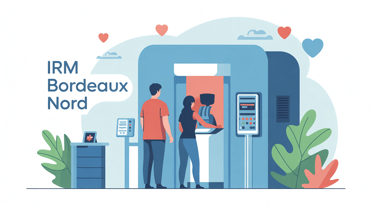 Patient IRM Bordeaux Nord et manipulateur, ambiance rassurante