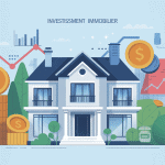 comment investir dans l immobilier illustration stylisée maison finances