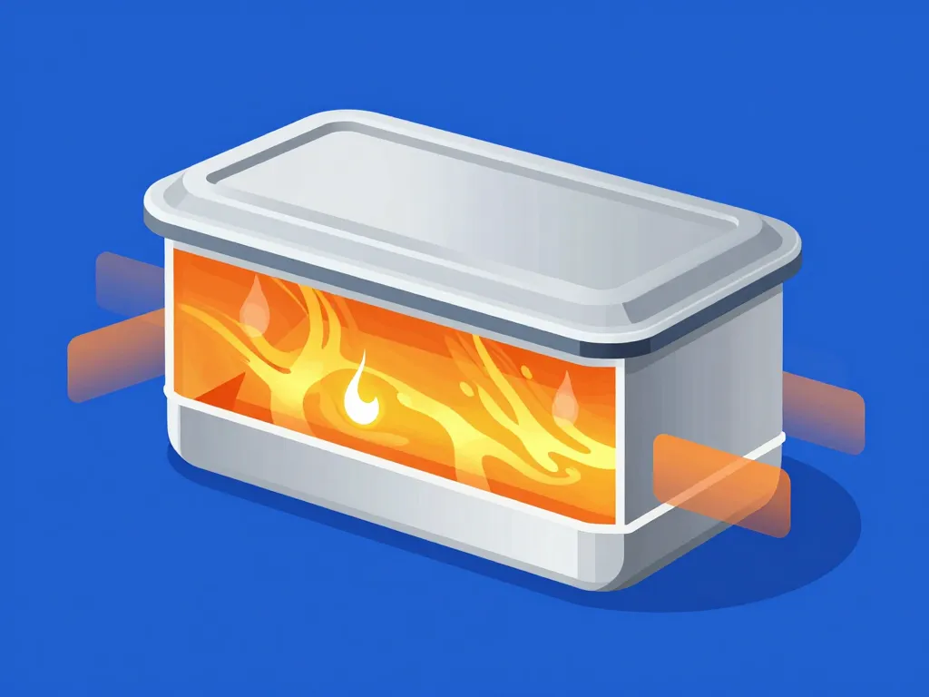 schéma isolation boîte repas isotherme chaud longue durée