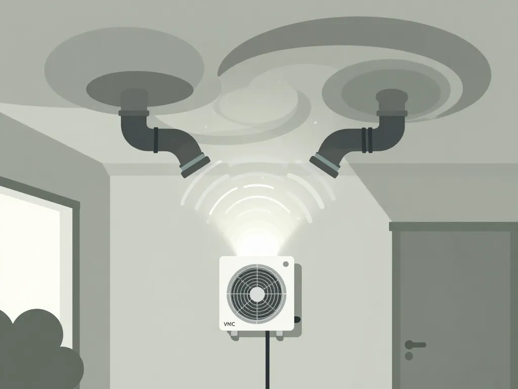 Schéma bruit VMC bruit hélicoptère causes