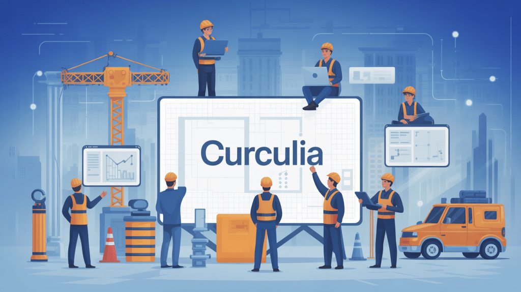 curculia avis illustration gestion numérique équipe chantier