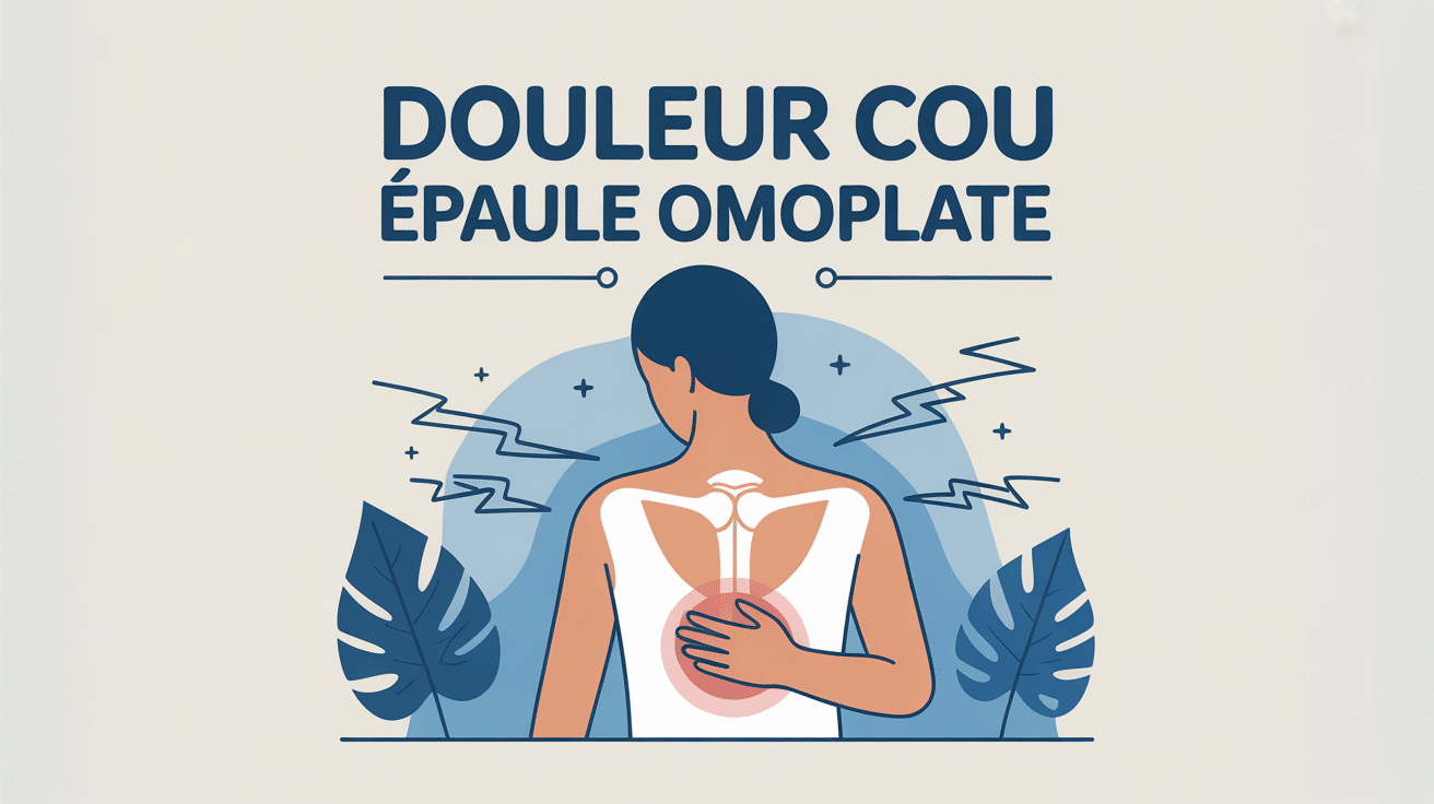 illustration centrale douleur cou epaule omoplate