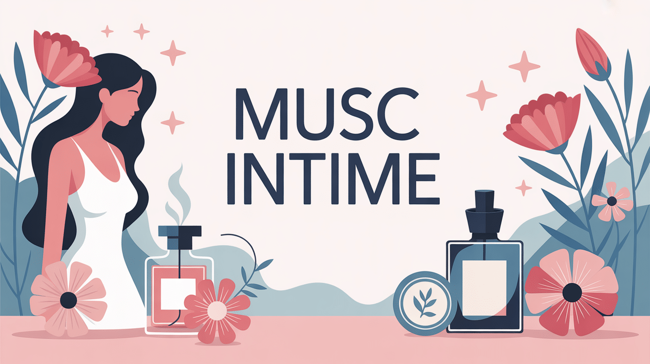 Illustration douce musc intime avis bien-être parfum