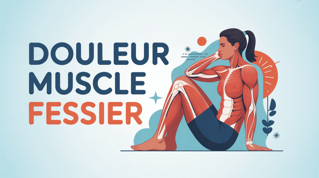 muscle du fessier douleur, image médicale en posture assise