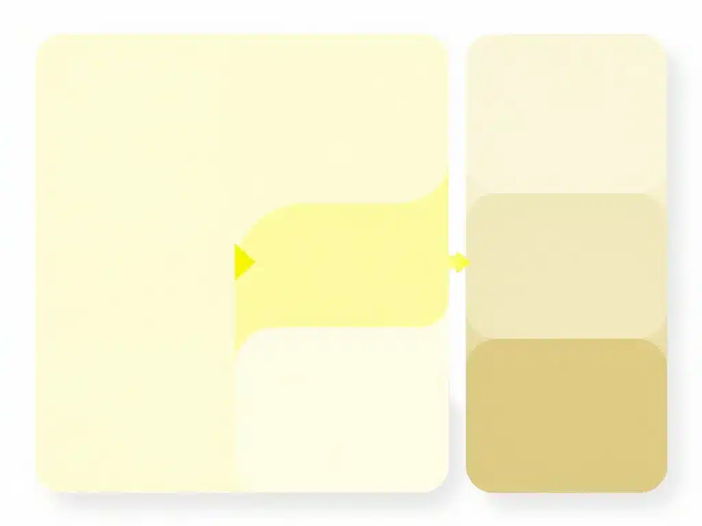 Diagramme nuances jaune pale design surfaces