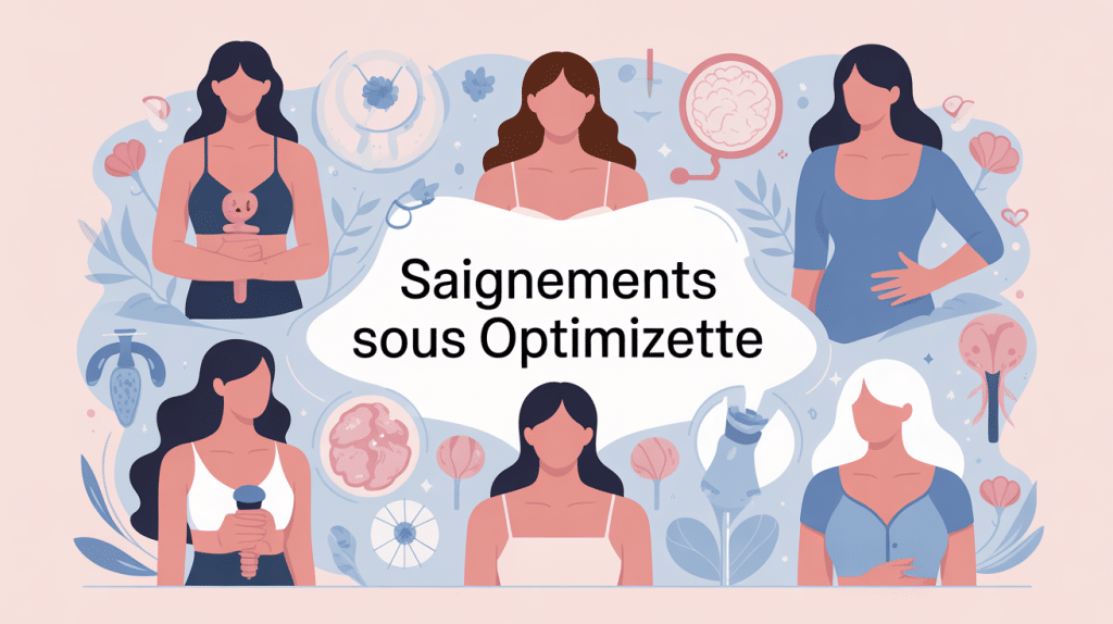 optimizette saignement combien de temps illustration femmes hormones