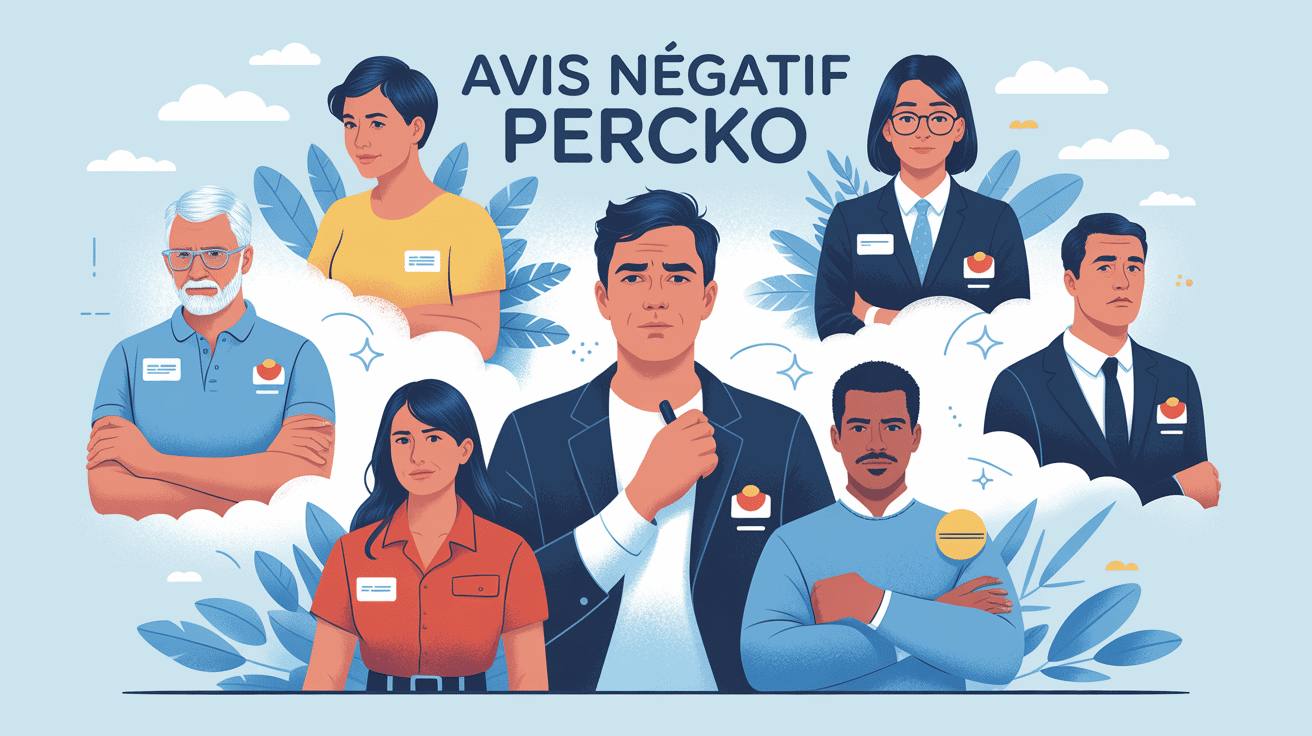 Illustration percko avis négatif, utilisateurs, attentes et réalité