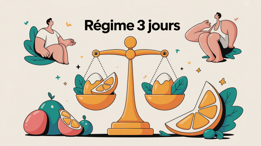 Illustration perdre 6 kilos en 3 jours œufs