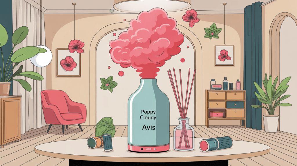 poppy cloudy avis image diffuseur intérieur élégant