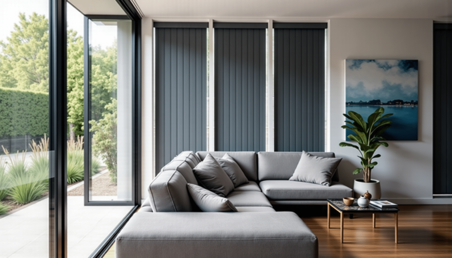 Illustration : les coloris soutenus affirment un parti pris d&eacute;coratif &mdash; bien choisir son store californien ? le guide complet pour votre int&eacute;rieur