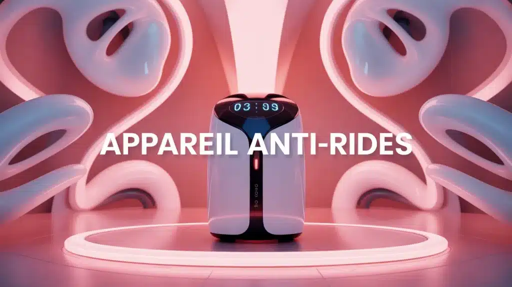 appareil anti rides futuriste avec motifs peau stimulation