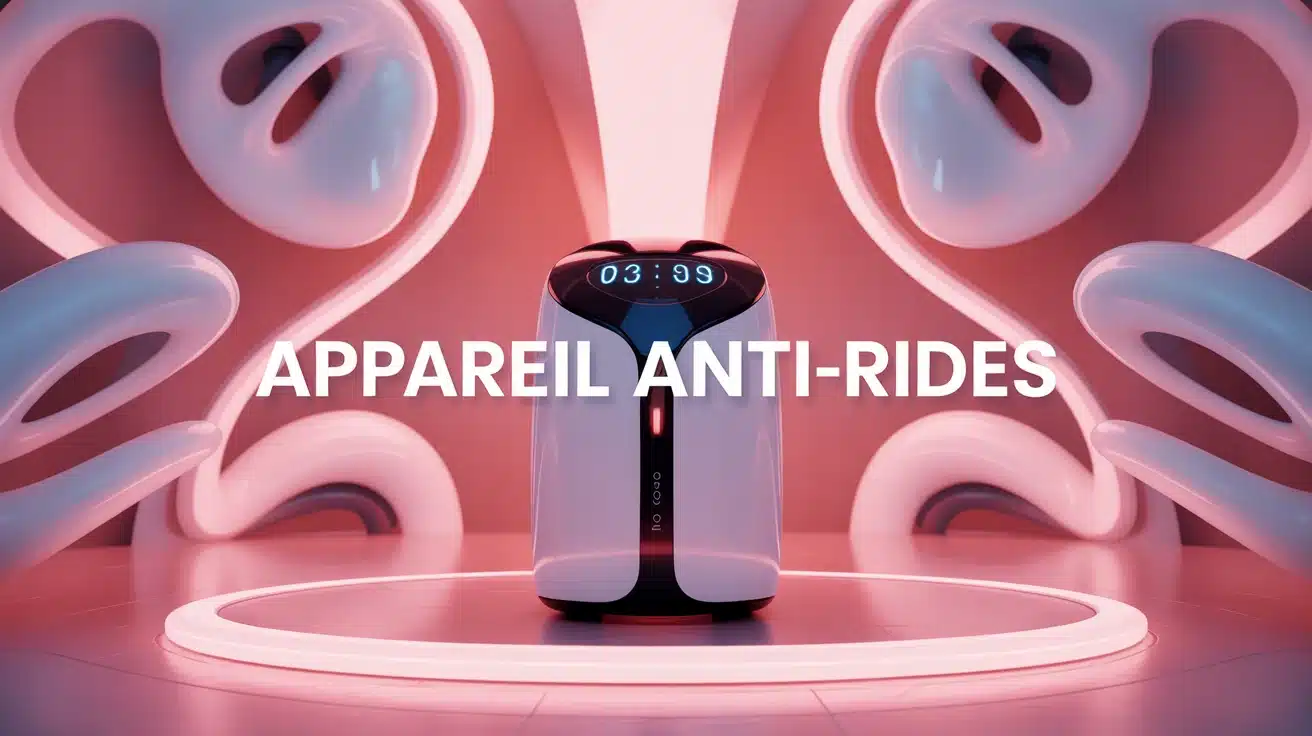 appareil anti rides futuriste avec motifs peau stimulation