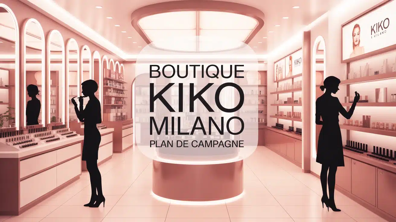 Illustration boutique Kiko Milano Plan de Campagne moderne et accueillante
