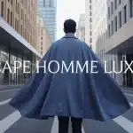 Illustration cape homme luxe élégante urbaine